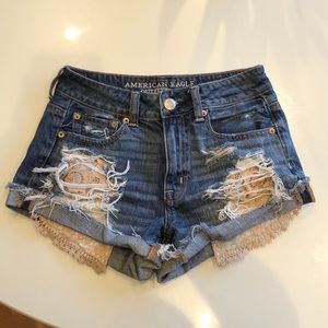 American Eagle Hi-Rise Festival Shorts